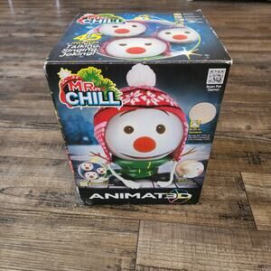 Mr. Chill Talking Animated Snowman New in box W